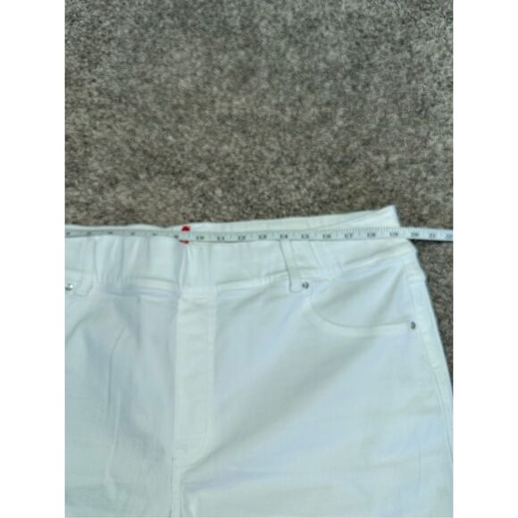 Spanx Straight Leg Ankle Jean White Denim Stretchy Pull on Elastic Waist Sz 3XT - Picture 6 of 12